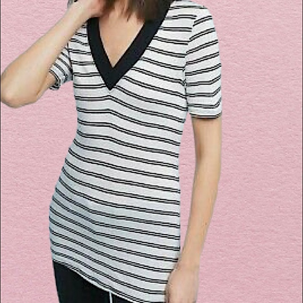 3/$30 Anthropologie Maeve Striped Tee XS